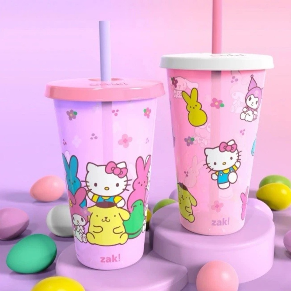 Zak! Designs Hello Kitty Pink Tumbler Set